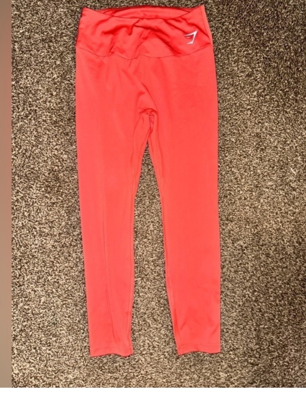 Gymshark Kids Coral-Red High Waist Active Leggings